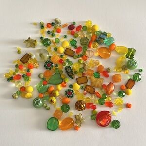 Unique Colorful Bead Assortment, Various Shapes, Colors, Sizes & Themes